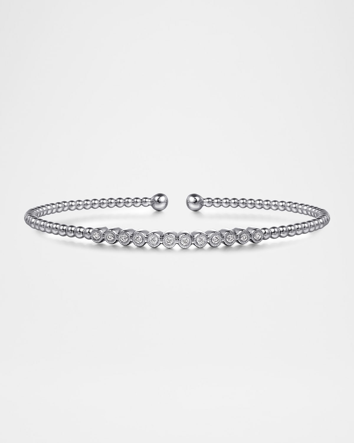 14K Gold Bujukan Bead Diamond Bangle | Neiman Marcus