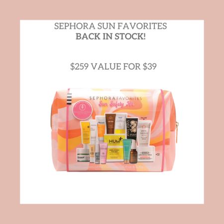 The perfect summer essential !!! The Sephora sun favorites bag is filled with all the sunscreens you need in your beach bag. Such a good value and such a good gift

Vacation essentials , Easter gift, beauty gift , sunscreen , beach vacation 

#LTKswim #LTKbeauty #LTKunder50