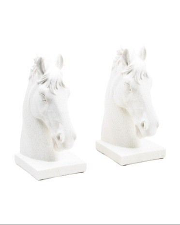THREE HANDS2pk 11.75in Horse Head Bookends

#LTKHome #LTKU