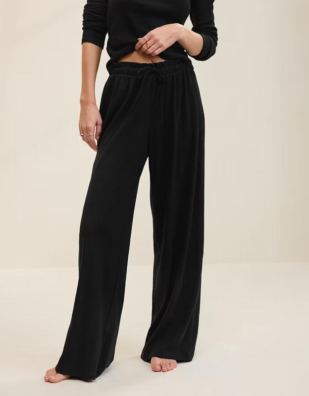 Aerie Off-Duty Pointelle Trouser PJ | Aerie