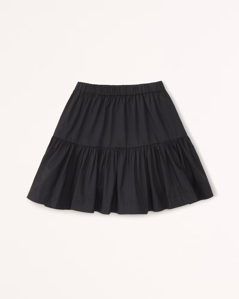 Women's Poplin Volume Mini Skirt | Women's Bottoms | Abercrombie.com | Abercrombie & Fitch (US)