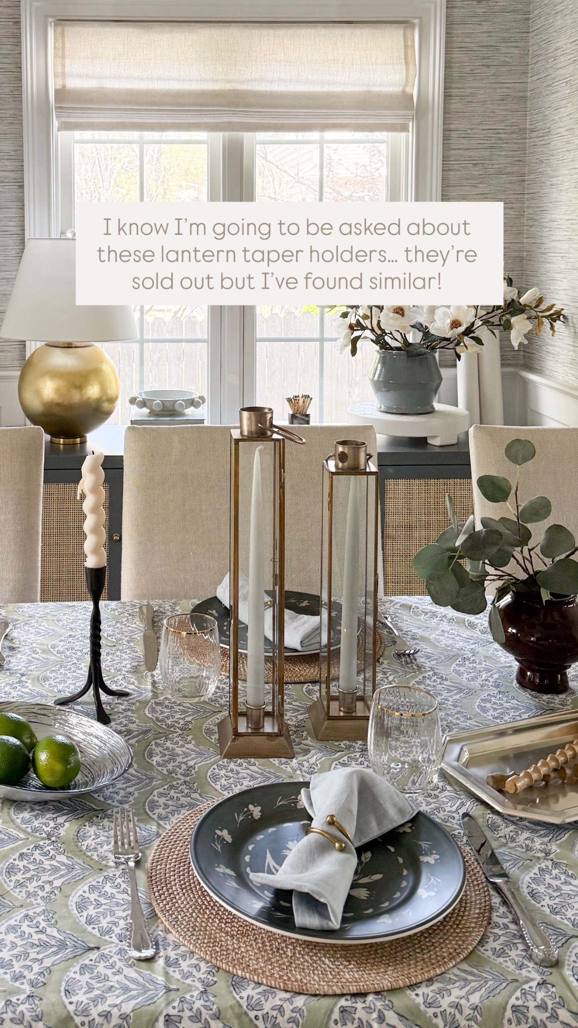 I know I’m going to be asked about these lantern taper holders… they’re sold out but I’ve found similar! 

#LTKHome #LTKSeasonal #LTKSaleAlert
