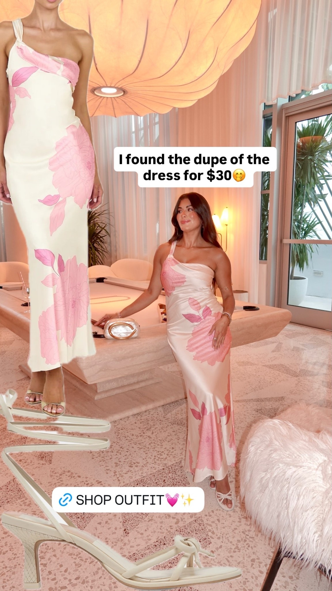 I found the dupe of the dress for $30🤭 summer dress vacation dress date night dress midi dress 
Maxi dress flower dress silk dress

#LTKootd #LTKTravel #LTKSaleAlert