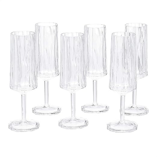 AmazonCommercial 3.38 fl. Oz. Champagne Superglass - Set of 6 | Amazon (US)