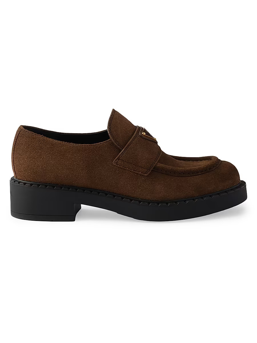 Women's Suede Loafers - Brown - Size 8.5 | Saks Fifth Avenue