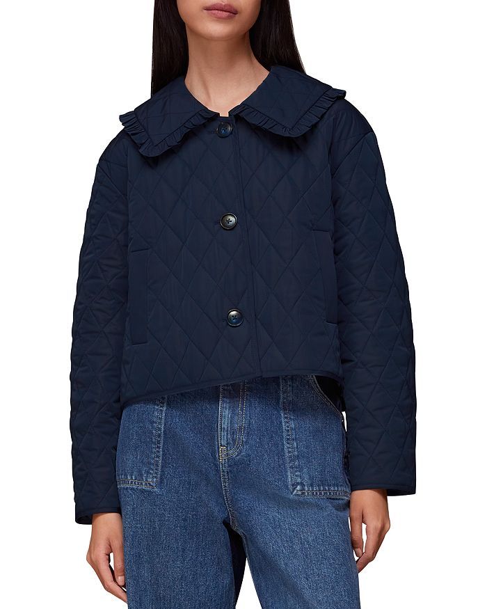 Whistles Ruffled Collar Quilted Jacket Back to Results -  Women - Bloomingdale's | Bloomingdale's (US)