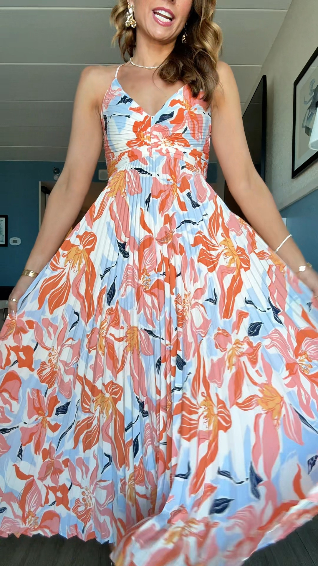 Wedding guest dress in XS. Tropical midi dress. Destination wedding. Welcome party dress. Summer wedding guest. Cruise outfit. Cocktail dress. 

#LTKTravel #LTKWedding #LTKootd
