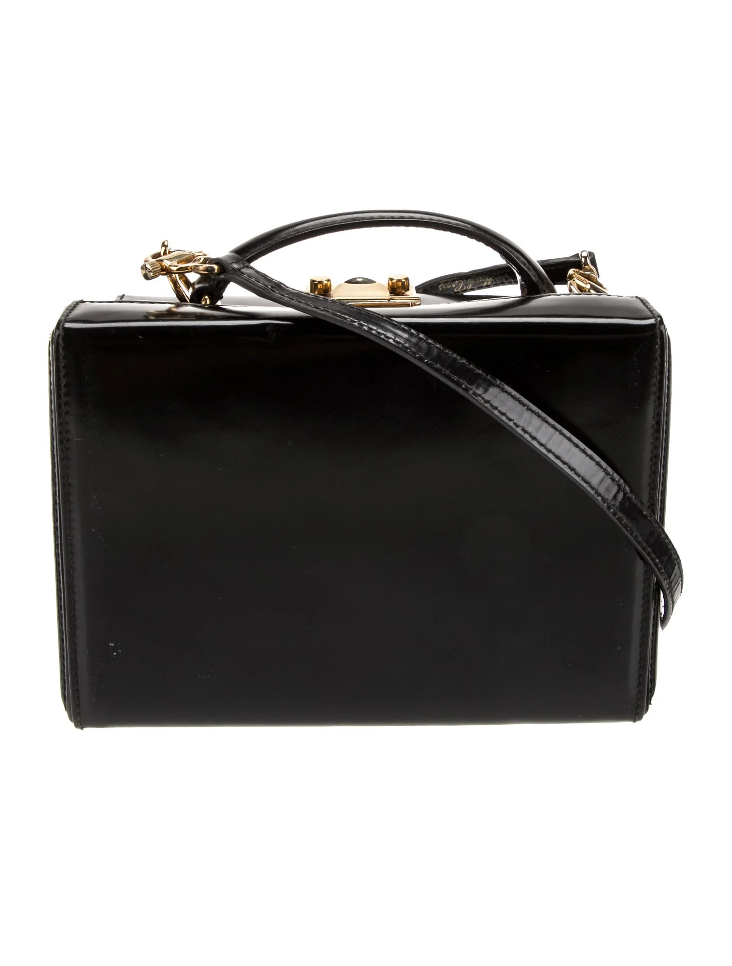 Patent Leather Top Handle Bag | The RealReal