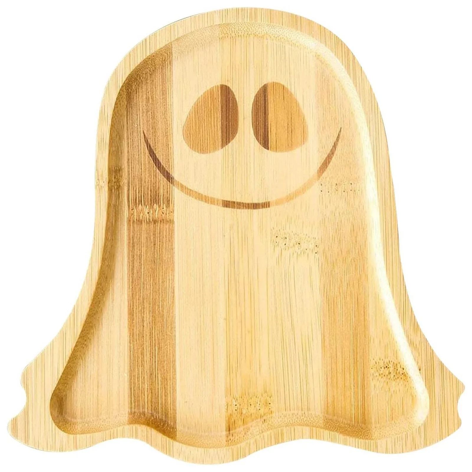 Doolland Halloween Plate, Novelty Bamboo Halloween Pumpkin Plate, Ghost Plate, Charcuterie Board ... | Walmart (US)