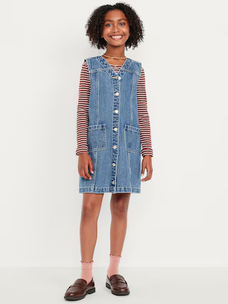 Sleeveless Pocket Jean Dress for Girls | Old Navy (US)