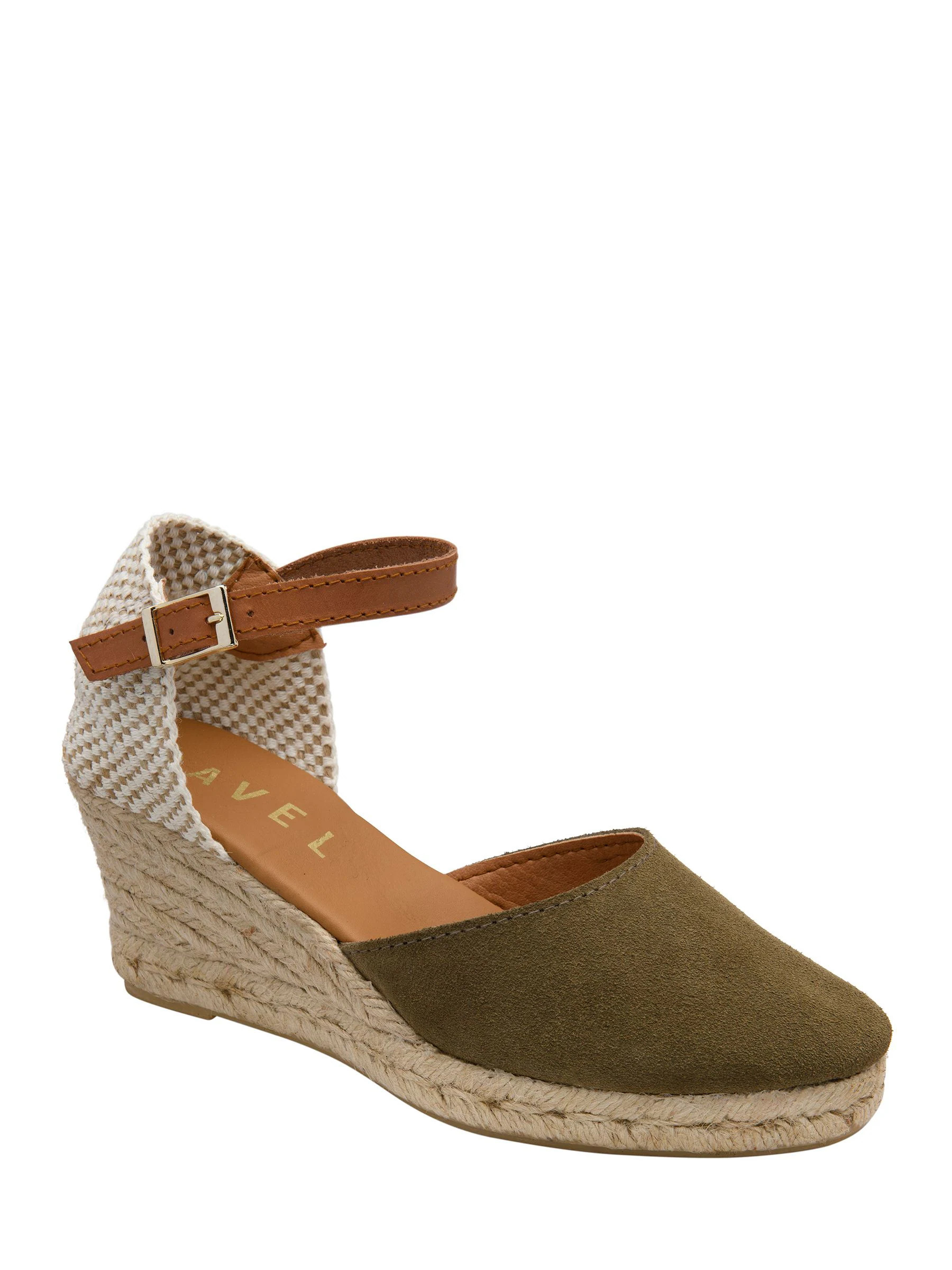 ravel Ravel Green Suede Espadrille Wedge Sandals | Next US
