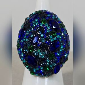 Kate Spade Pave Blue and Green Gemstone Ring | Poshmark