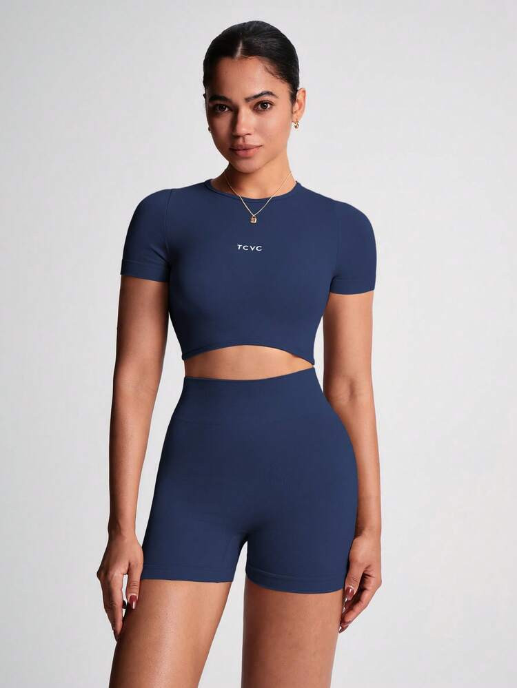 Dewbera Women Seamless Cropped Top And High Waisted Shorts Activewear Set Workout Women Sets | SHEIN, | SHEIN