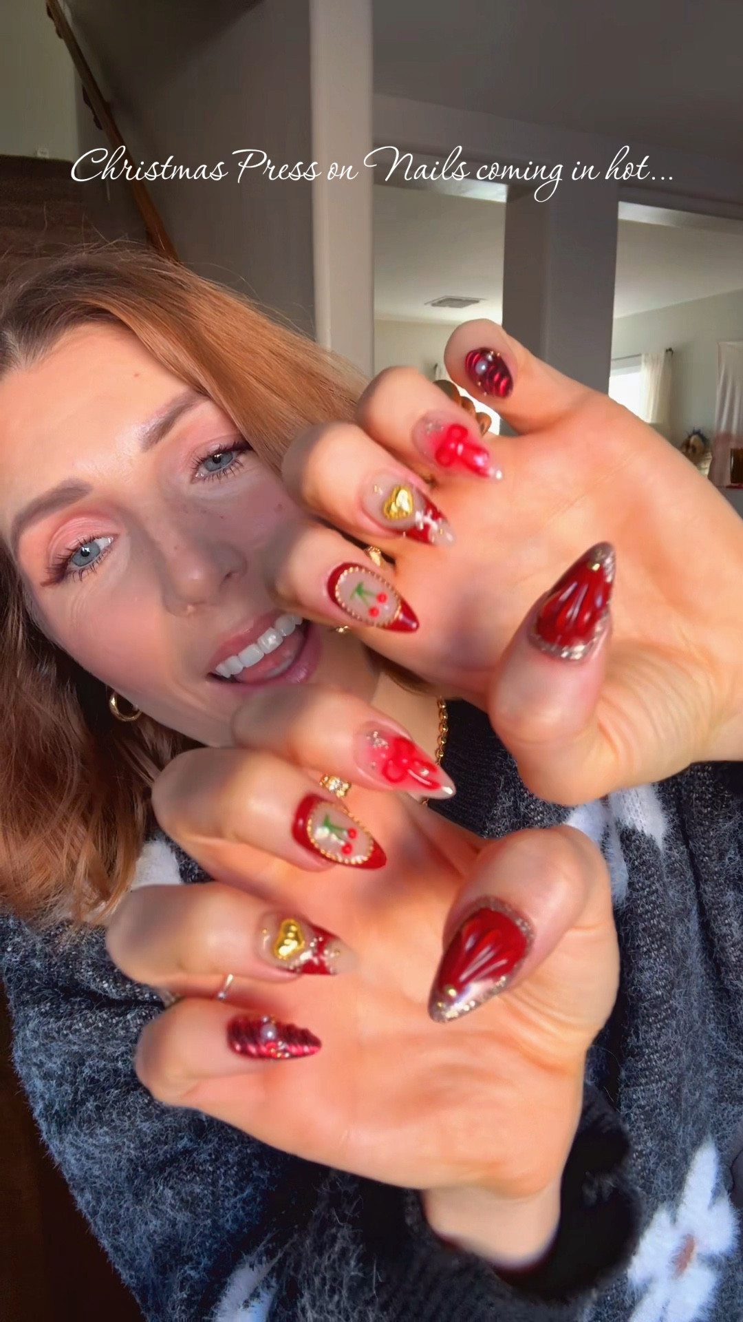 Cute red nails 💅🏻 for December not necessarily Christmas themed 🎁🍒✨❤️
And the glue is equally as important as the type of nail, and this glue will last you 3 to 4 weeks!
#pressonnails #rednails #christmas #nailart #pressons 

#LTKSeasonal #LTKBeauty #LTKHoliday