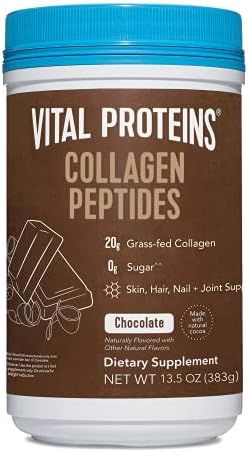 Vital Proteins Chocolate Collagen Powder Supplement (Type I, III) for Skin Hair Nail Joint - Hydr... | Amazon (US)