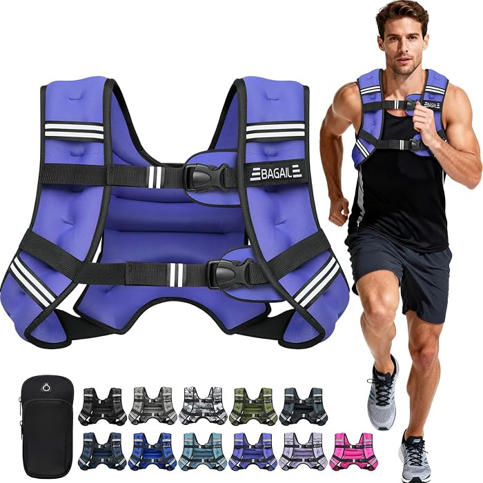 BAGAIL Comfort-Fit Weighted Vest for Woman, Even Weight Distribution, Faster Weight Loss, No-Chaf... | Amazon (US)