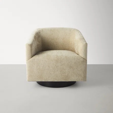Donovan 30" Wide Polyester Swivel Barrel Chair | AllModern | Wayfair North America
