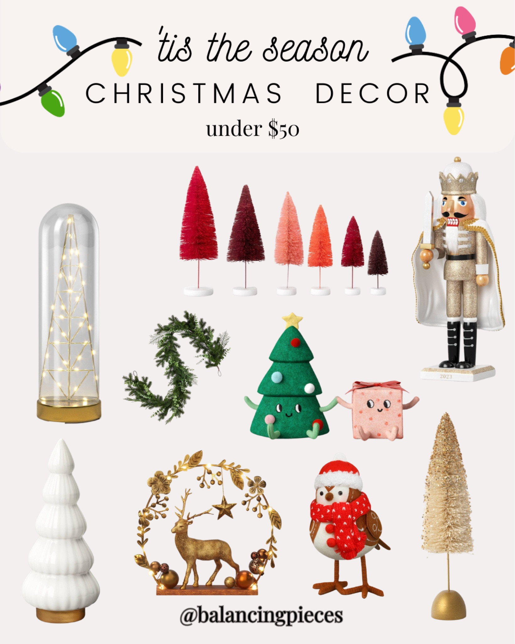 Christmas Decor #christmasdecor2023 #christmasdecorunder50

#LTKSeasonal #LTKfindsunder50 #LTKHoliday