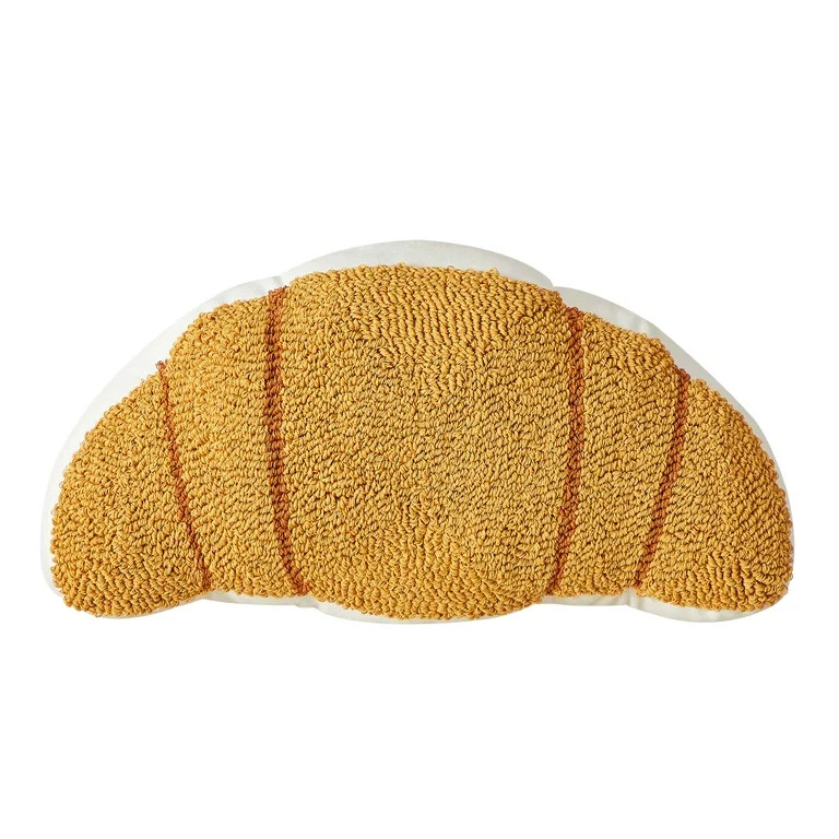 Mainstays Croissant Shaped Decorative Throw Pillow for Teens/Adults – 16" x 8" | Walmart (US)
