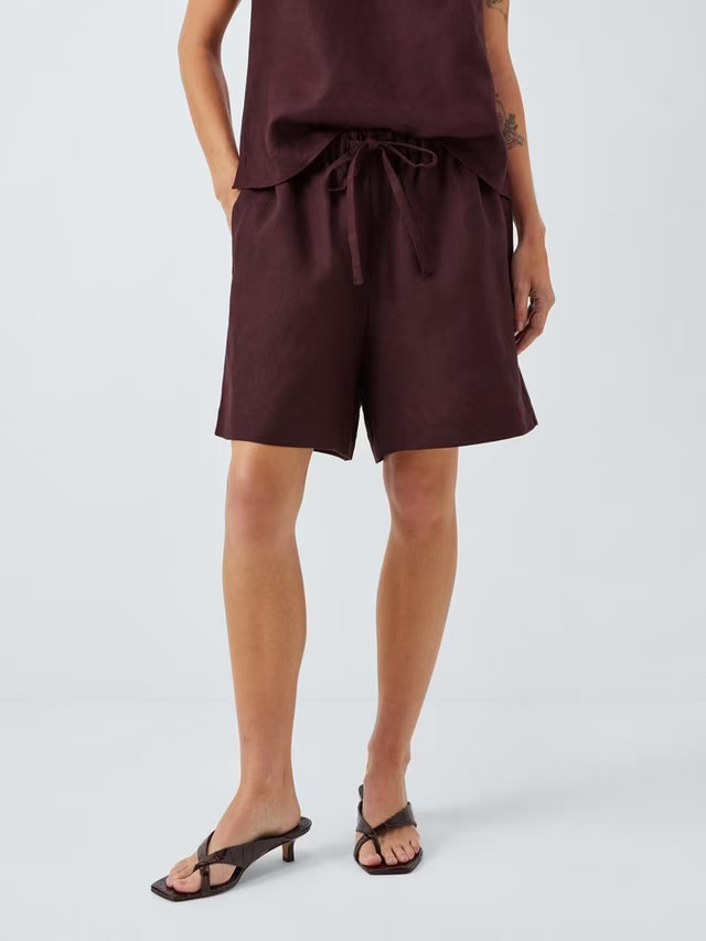 John LewisLinen Shorts, Brown | John Lewis (UK)