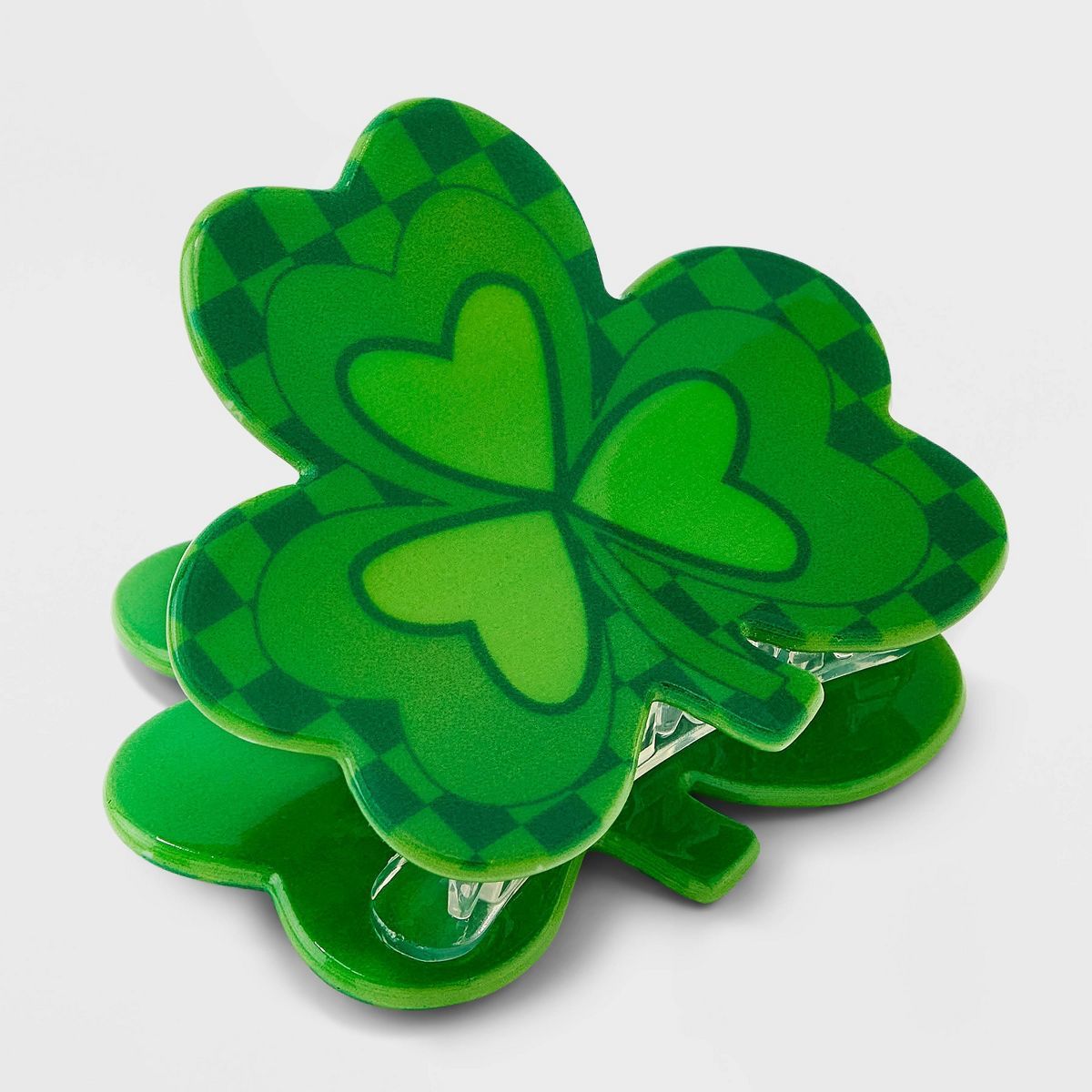 St Patrick's Day Claw Hair Clip Clover - Green | Target