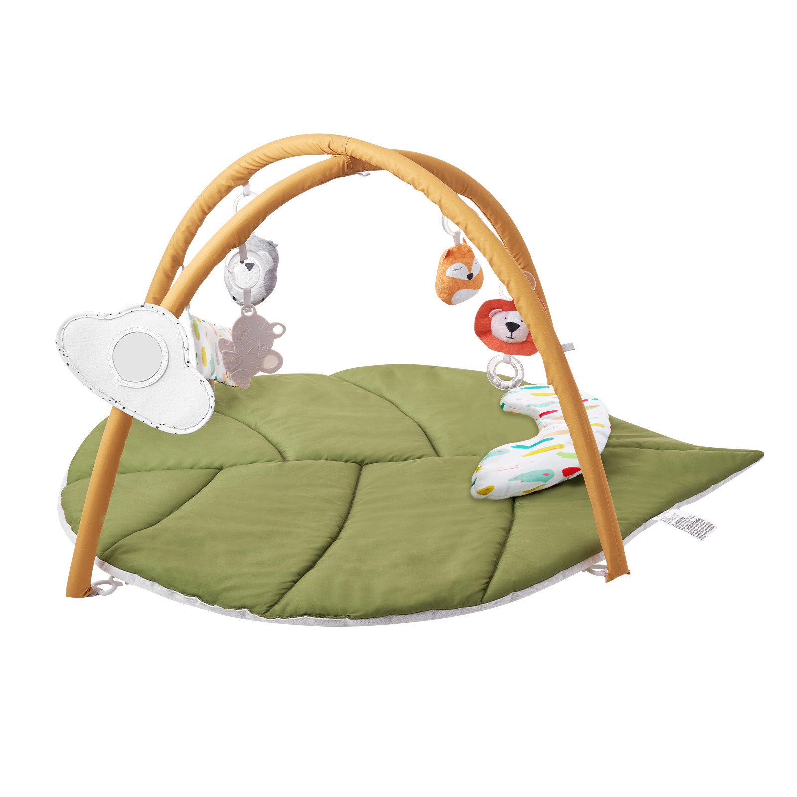 VEVOR Baby Play Gym Mat Baby Activity Mat with 6 Sensory Toys Oversize Leaf-Shaped Tummy Time Mat for 0-18 Months Newborn Infant Baby Essential Gift | Lowe's