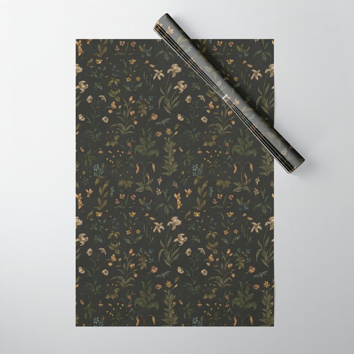 Old World Florals Wrapping Paper | Society6