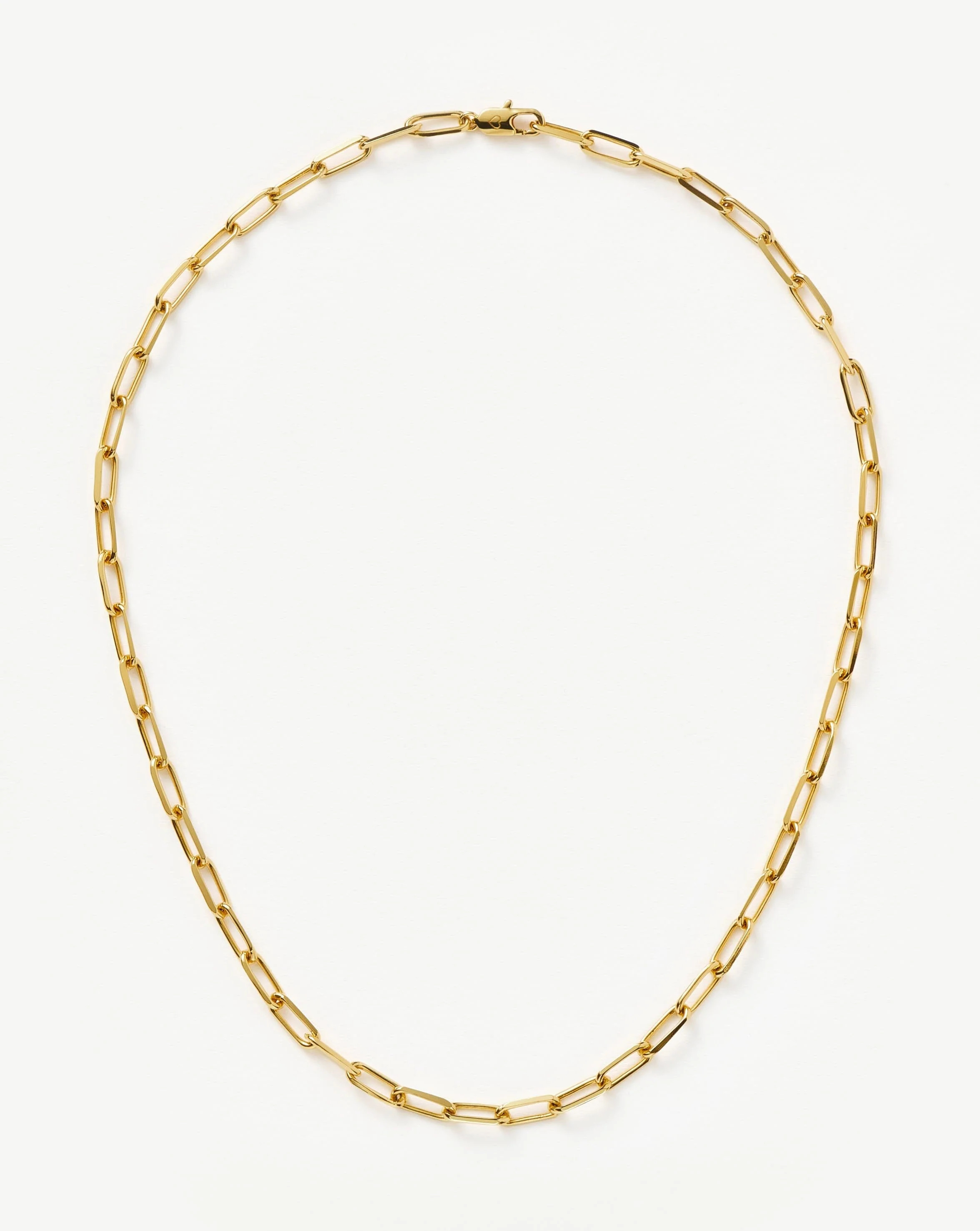 Classic Mini Short Paperclip Chain Necklace | 18ct Gold Plated Necklace | Missoma UK