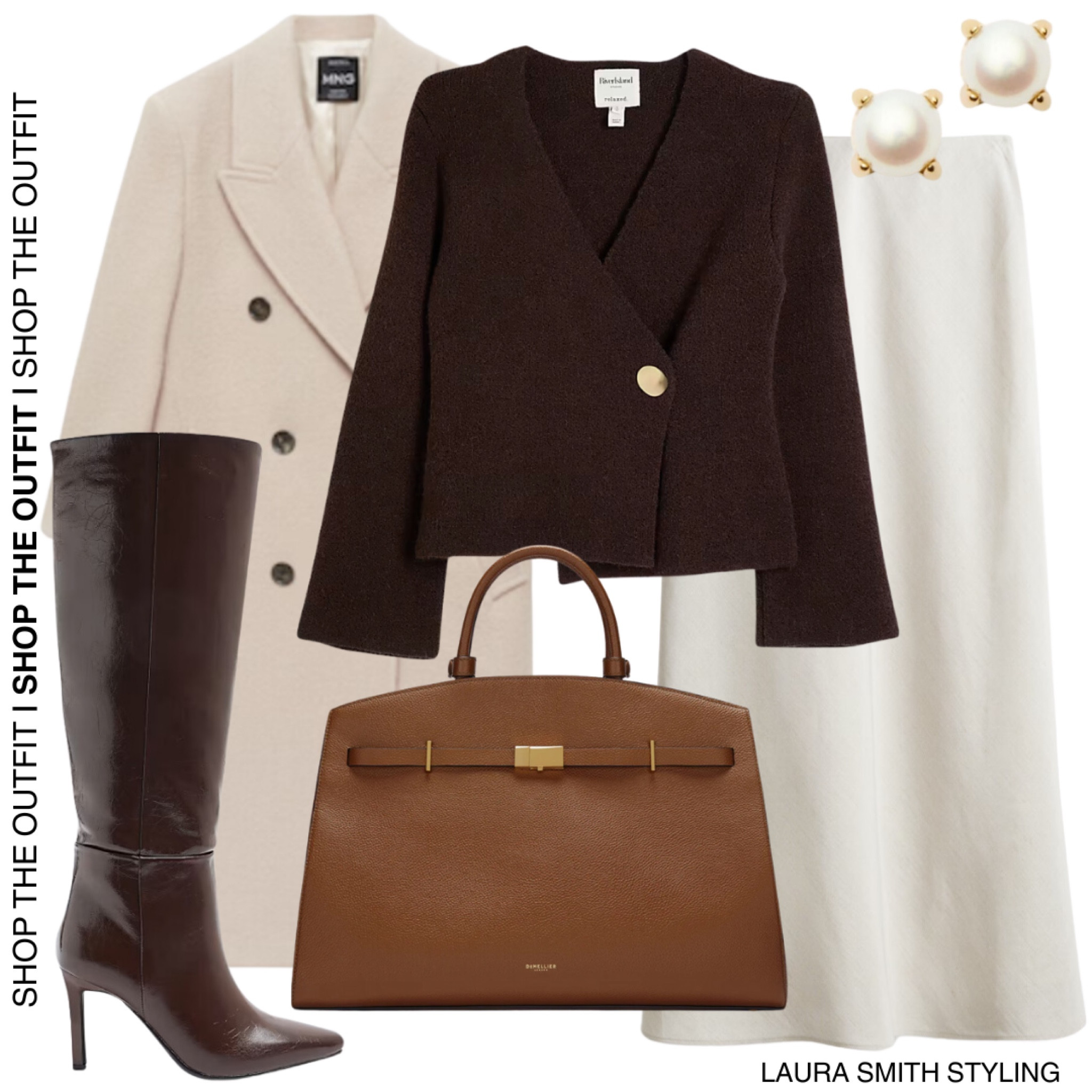 A favourite workwear look for Monday morning!

Including white double breasted coat, brown asymmetric cardigan, white slip skirt, brown knee high boots, brown top handle leather handbag, pearl stud earrings  

#LTKstyletip #LTKuk #LTKworkwear