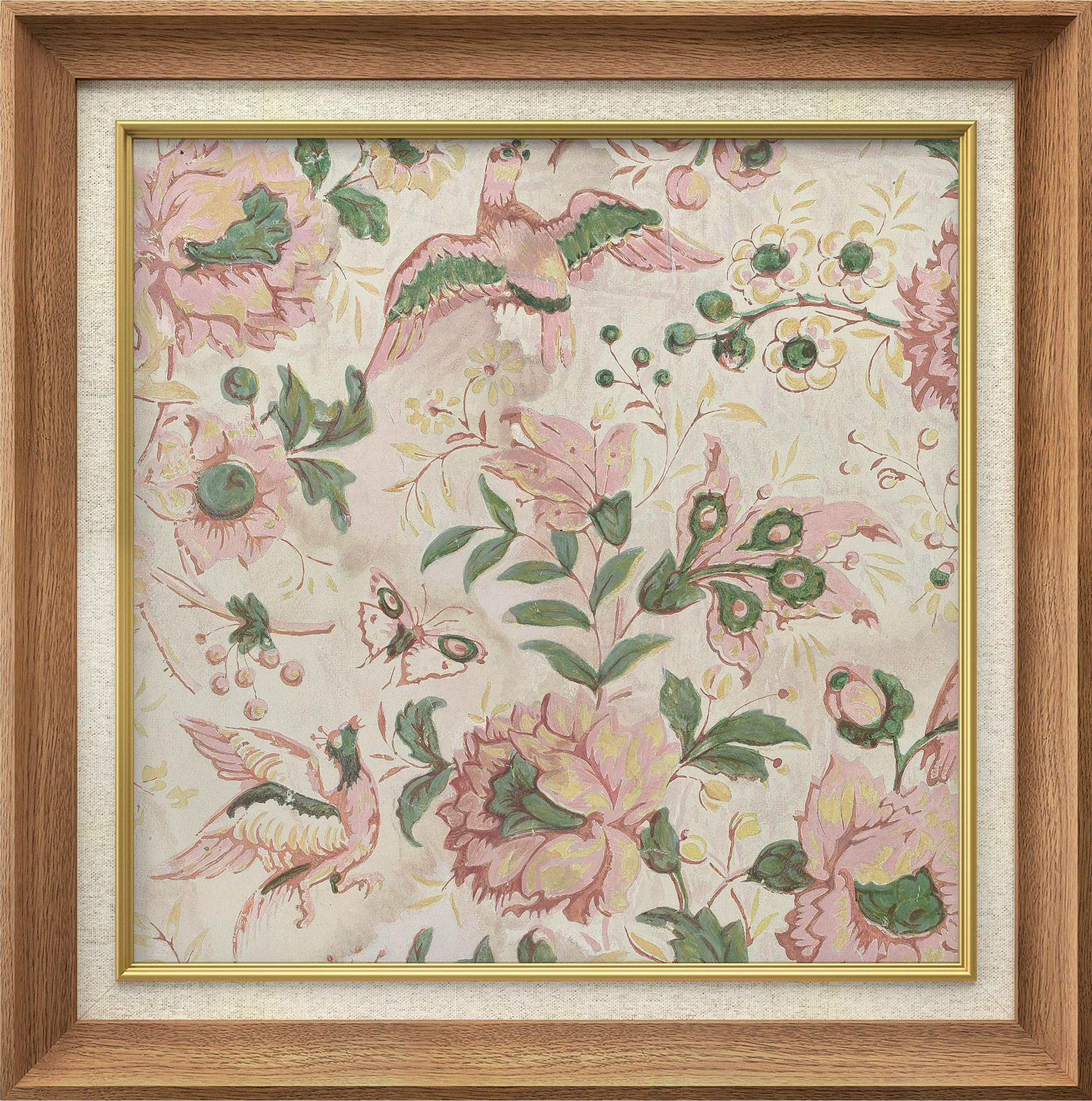 MUDECOR Premium Framed Wall Art Vintage Botanical with Birds and Flowers Classic Vintage Illustra... | Amazon (US)