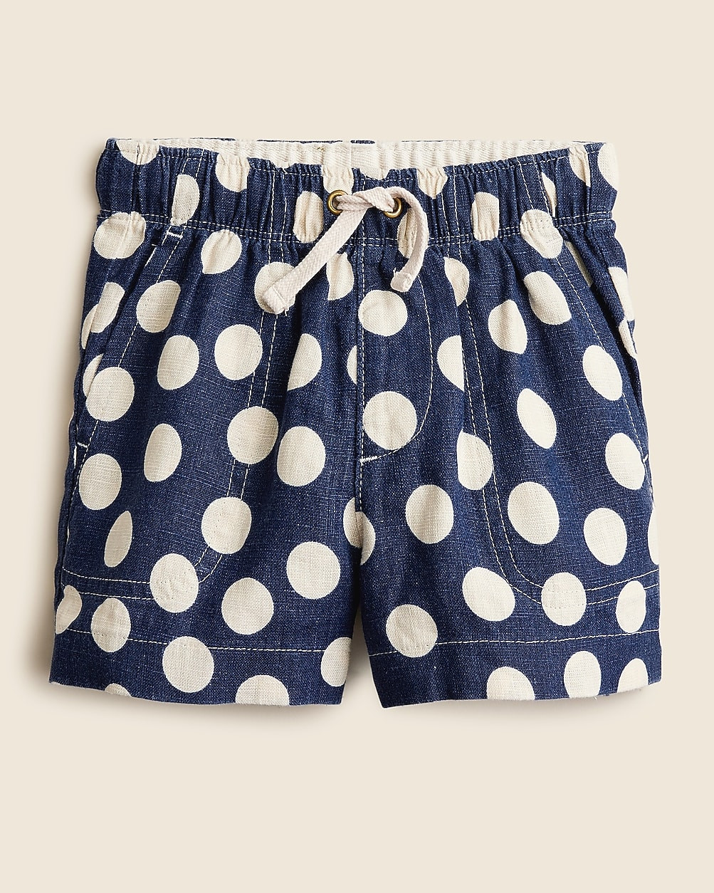Boys' linen-blend dock short | J. Crew US