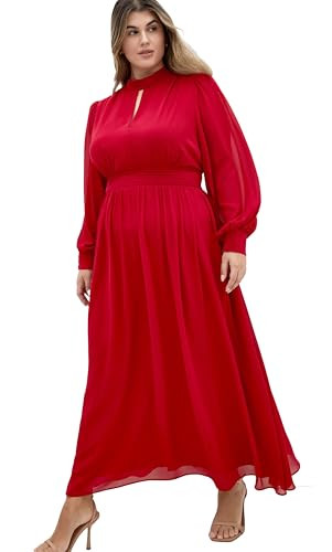 City Chic Women's Plus Size Dress - Alexandra Maxi, 14 | Amazon (US)