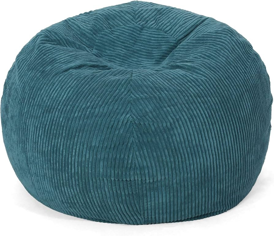 Christopher Knight Home Samantha 3 Foot Beanbag, Dark Teal | Amazon (US)