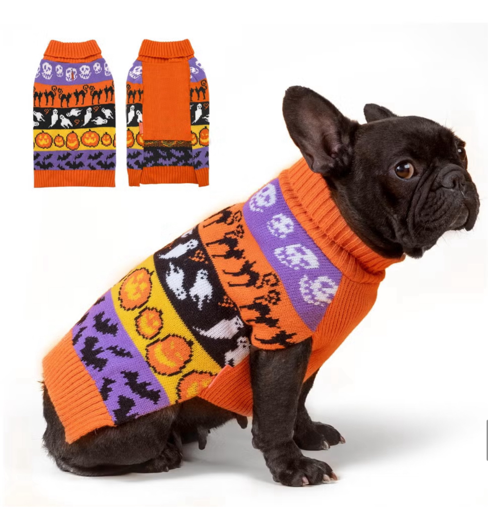 Don’t forget to let your sweet pooch join in on the Halloween fun. This one comes in sizes that fit dogs from four to 80 pounds. Fido may not think it’s cute, but you and everyone else on the trick-or-treat path sure will.

#DogHalloweenSweater
#SpookyPups
#HalloweenDog
#DogCostume
#PetHalloween
#HalloweenPetFashion
#SpookyDog
#DogSweaterSeason
#DogHalloweenOutfit
#PetCostumeIdeas
#CuteDogCostume
#HalloweenDogStyle
#DogsOfHalloween
#FurrySpooky
#PupCostume



#LTKFamily #LTKSeasonal #LTKHalloween