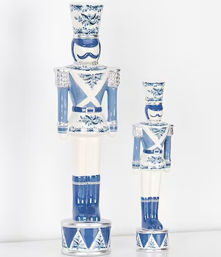 Southern Living Blue Christmas Collection Chinoiserie Ceramic Nutcracker | Dillard's | Dillard's