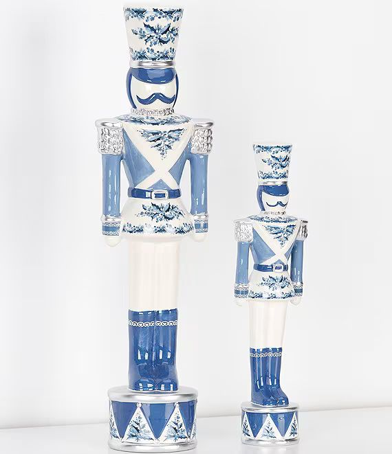 Blue Christmas Collection Chinoiserie Ceramic Nutcracker | Dillard's