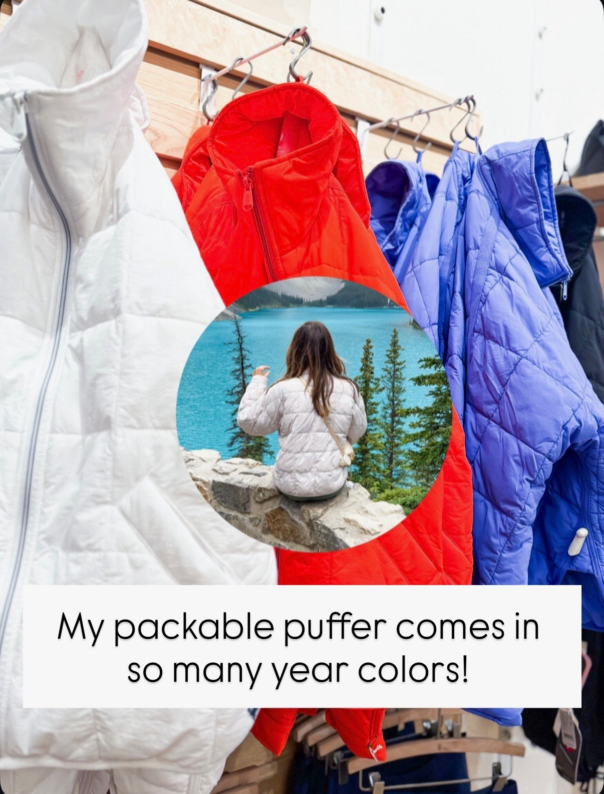 Free people packable puffer jacket in XS, color tofu. National park outfit. Fall outfit. Water resistant - love this!! What I wore to Canada. Lululemon align leggings in sz 0. On Cloudhorizon shoes are TTS. 


#LTKGiftGuide #LTKTravel #LTKActive