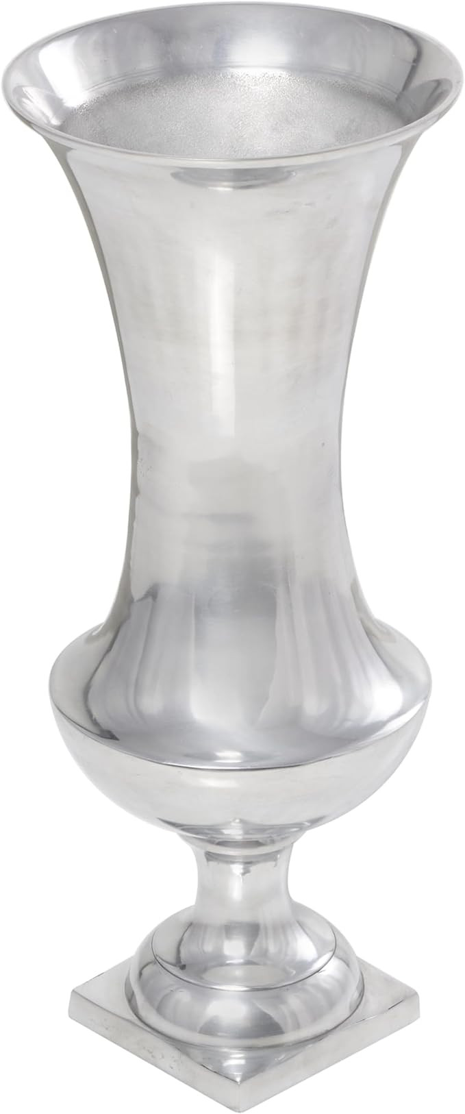 Deco 79 Aluminum Metal Decorative Vase Pedestal Trumpet Centerpiece Vase, Flower Vase for Home De... | Amazon (US)