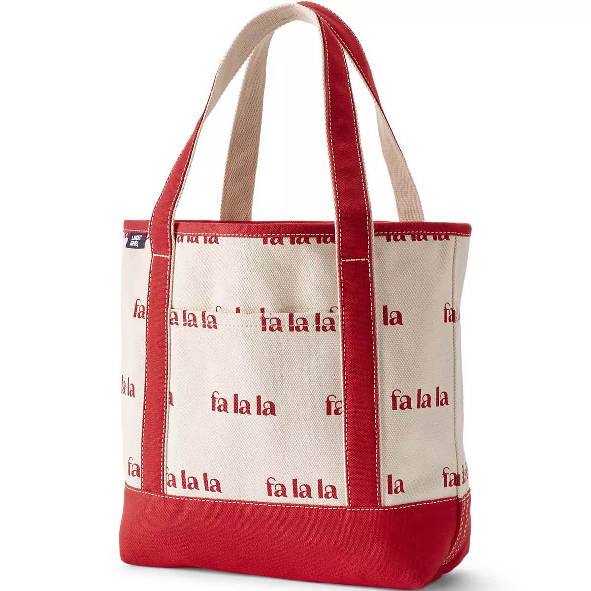 Medium Print 5 Pocket Open Top Canvas Tote Bag | Lands' End (US)