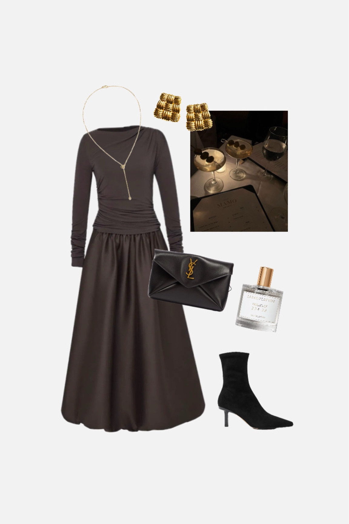 Valentines Day Look 2 ♥️

use FABKATE12 for 12% on everything at fbrq.com


#valentinesday #browndress #goingoutdress #elegantdress #satin skirt #satindress #pointyshoes #pointyboots #ysl #pouch #clutch #minibag #eveningbag #eveningdress #eveningoutfit #eveningoutfit #eveninglook #vintageearrings #vintageohrringe #langcollier #longnecklace #girlsnightoutfit #datenightoutfit 

#LTKstyletip #LTKpartywear #LTKeurope