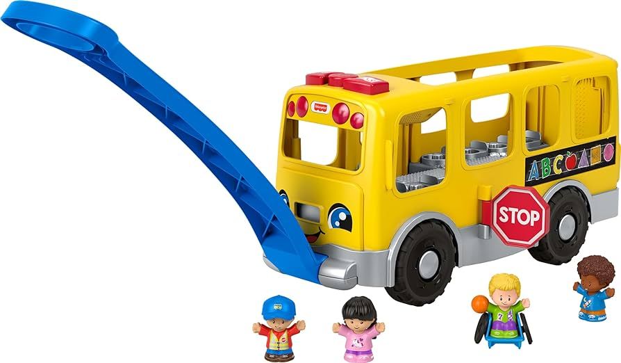 Fisher-Price Little People Big Yellow Bus, musical push and pull toy with Smart Stages for toddlers  | Amazon (US)