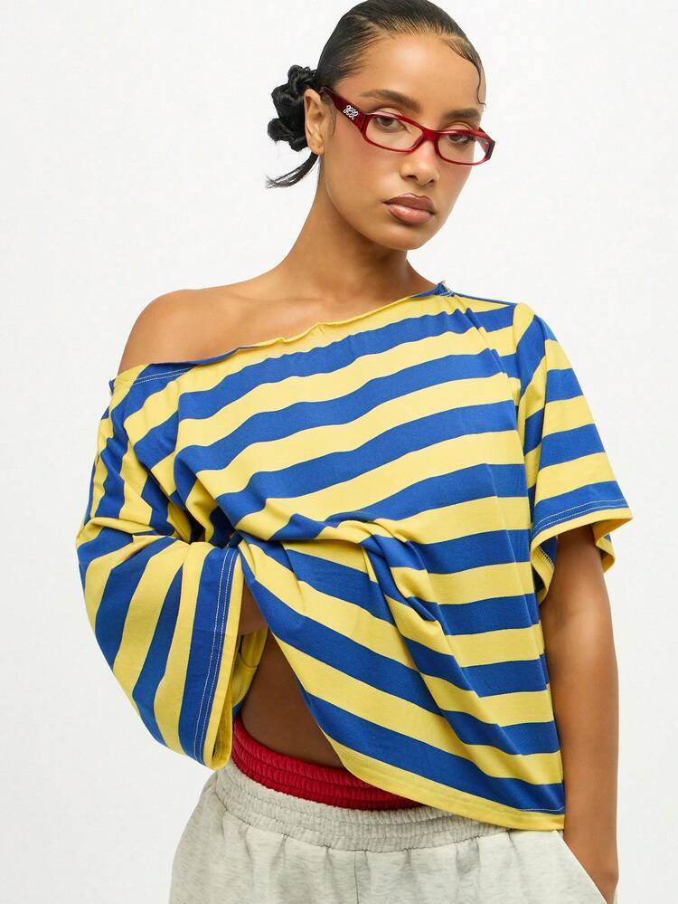 Off shoulder shirt | SHEIN