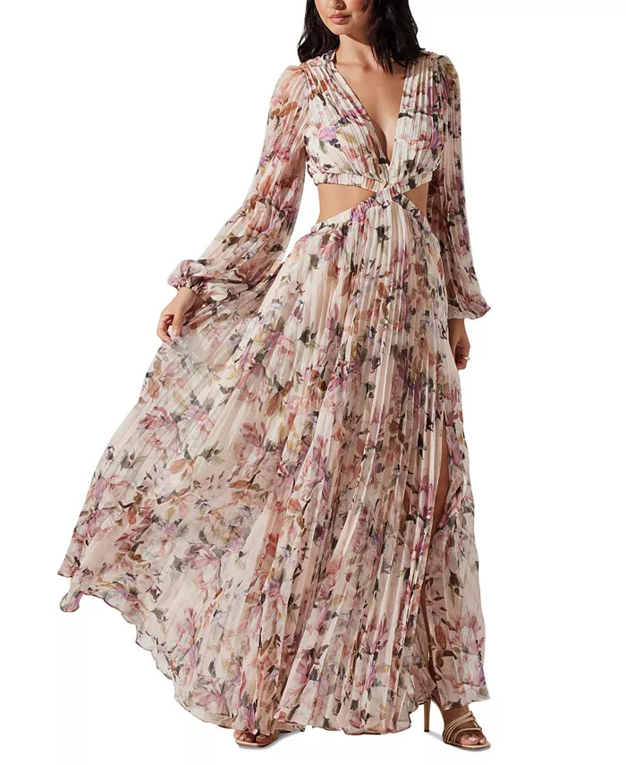 ASTR the Label Women's Revery Pleated Maxi Dress - Macy's | Macy's
