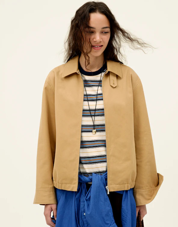 Relaxed Bomber Jacket in Cotton Twill | Madewell