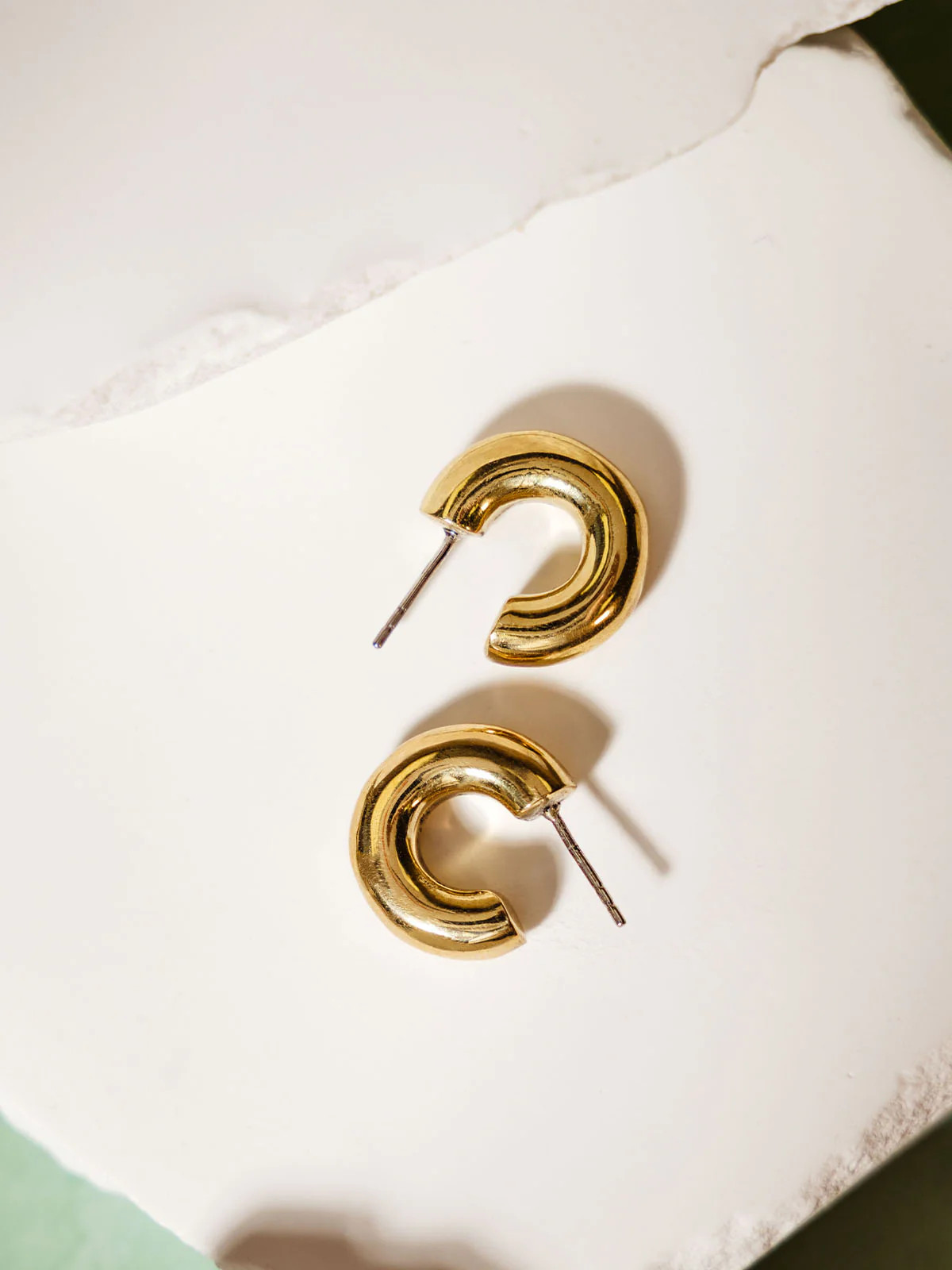 Zuri Gold Huggie Hoop Earrings | Joffa Marketplace