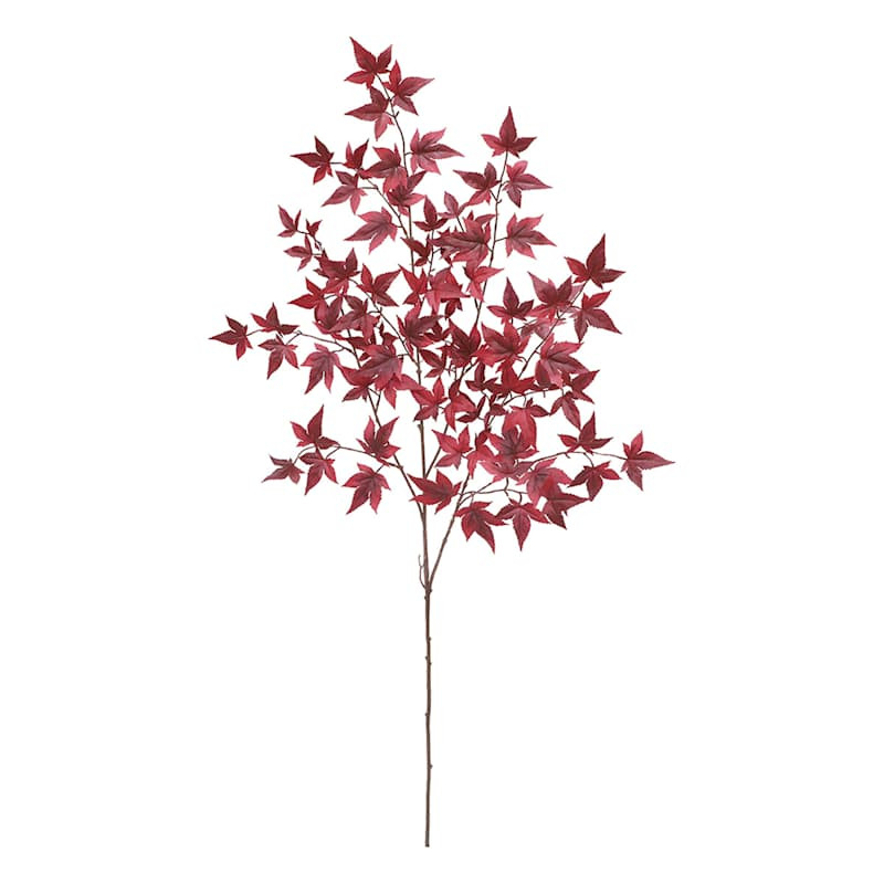 Burgundy Maple Leaf Spray, 45.5" | At Home