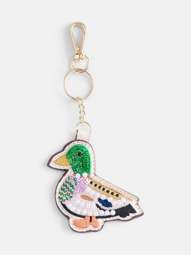 Free Assembly Women's Beaded Duck Bag Charm, Multi | Walmart (US)