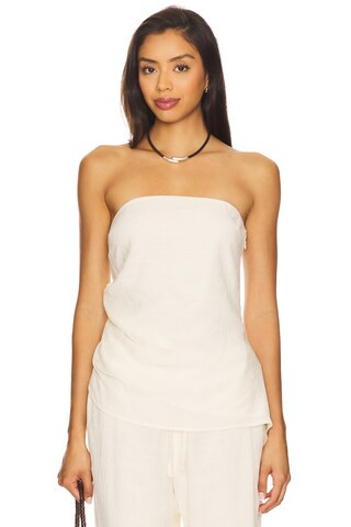 SNDYS Lyra Top in Creme from Revolve.com | Revolve Clothing (Global)