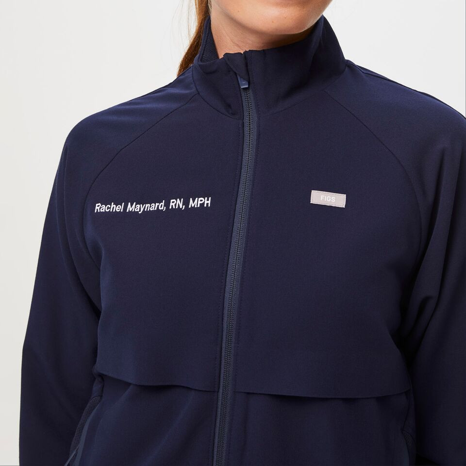 Women’s Sydney Scrub Jacket  - Navy · FIGS | FIGS