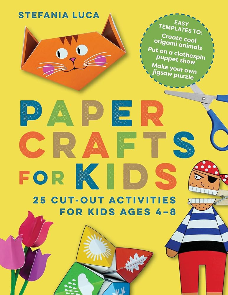 Paper Crafts for Kids: 25 Cut-Out Activities for Kids Ages 4-8 | Amazon (US)